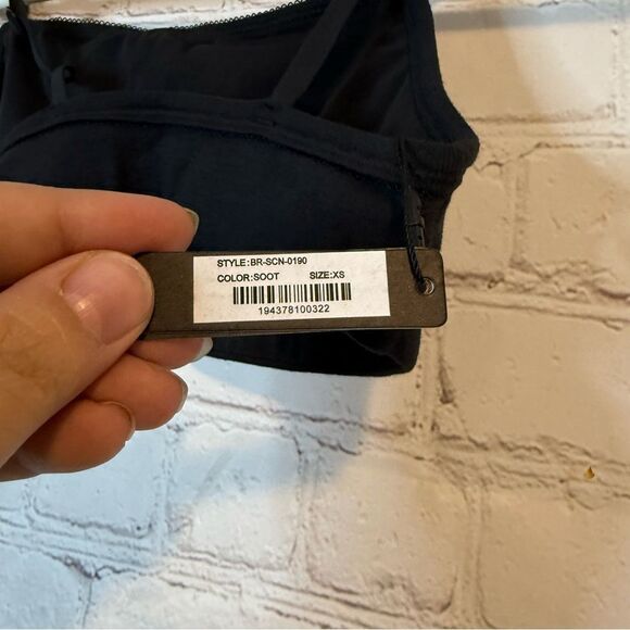 SKIMS Fits Everybody Scoop Bralette Soot size XS - Picture 4 of 4